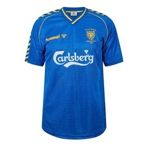 Hummel Mens Wimbledon 1998 Football Shirt / Blue/Yellow